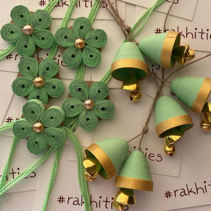 Blossom Rakhi Lumba set