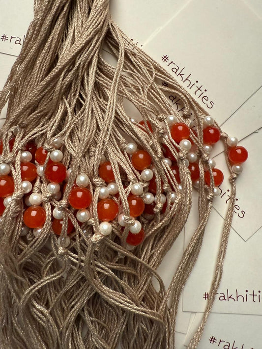 Dew Drops Bead Rakhi